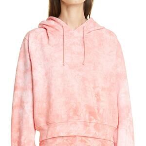 Cotton Citizen Milan Crop Hoodie in Dahlia Crystal Size XS NWT